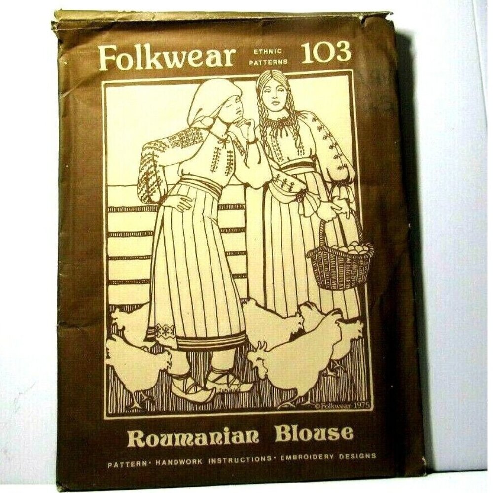 Sewing Pattern Folkwear 103 Peasant Ethnic LARP Costume Cosplay Theater 1975